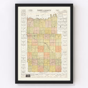 Tripp County Vintage Map 1930