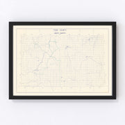 Todd County Vintage Map 1900