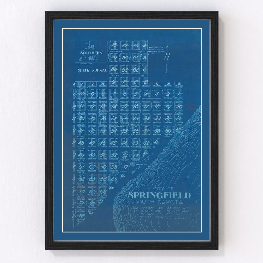 Springfield Vintage Map 1881