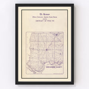 Bon Homme County Vintage Map 1906