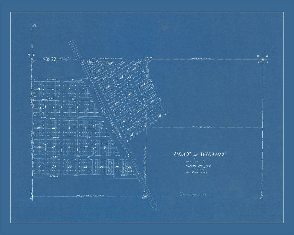 Preview of Vintage Map of Wilmot, South Dakota 1881