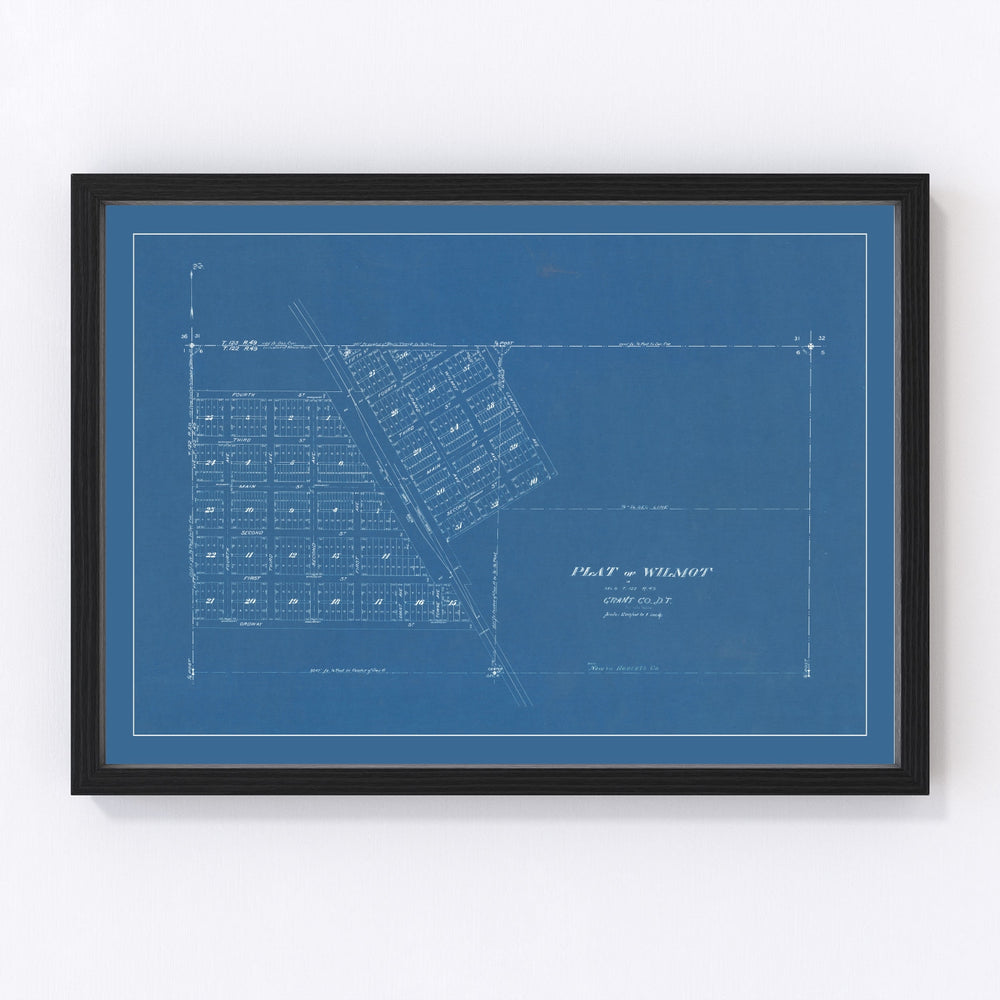 Wilmot Vintage Map 1881