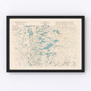 Ottertail County Vintage Map 1920
