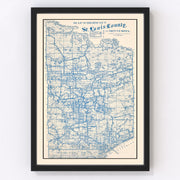 St. Louis County Vintage Map 1920