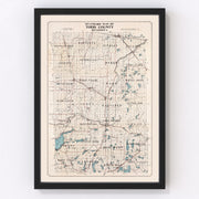 Todd County Vintage Map 1913