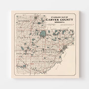 map of Carver County