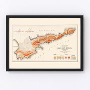 Pigeon Point Vintage Map 1910