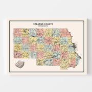 map of Stearns Count