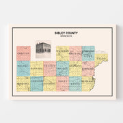 map of Sibley County