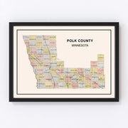 Polk County Vintage Map 1907