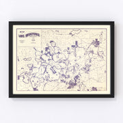 Lake Minnetonka Vintage Map 1896