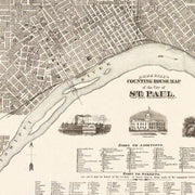 old St. Paul map
