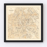 Vienna Vintage Map 1923