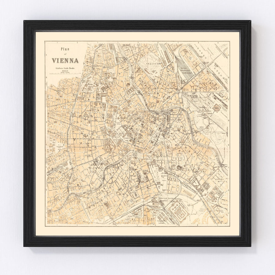 Vienna Vintage Map 1923