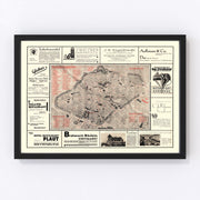 Nurnberg Vintage Map 1920