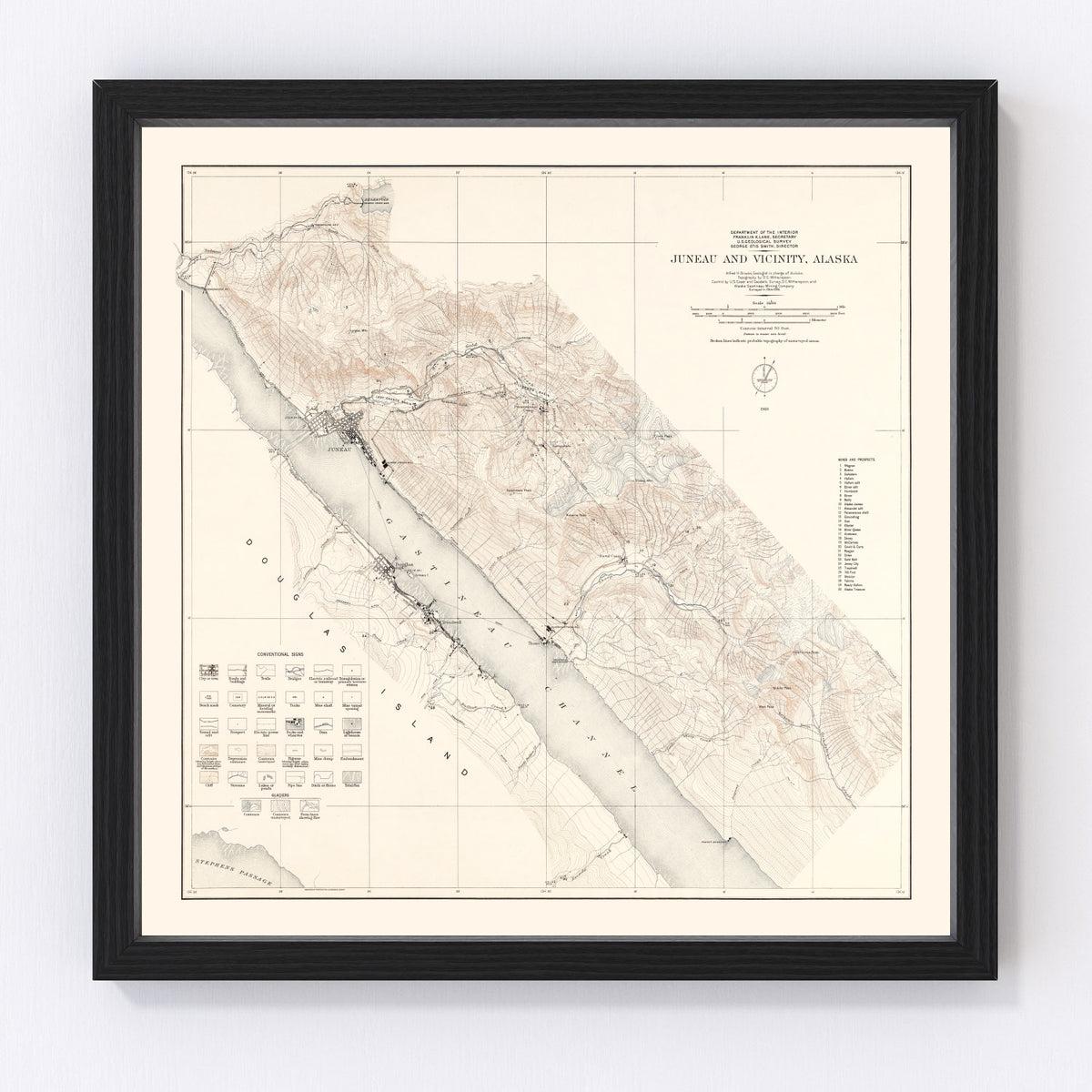 Juneau Vintage Map 1918