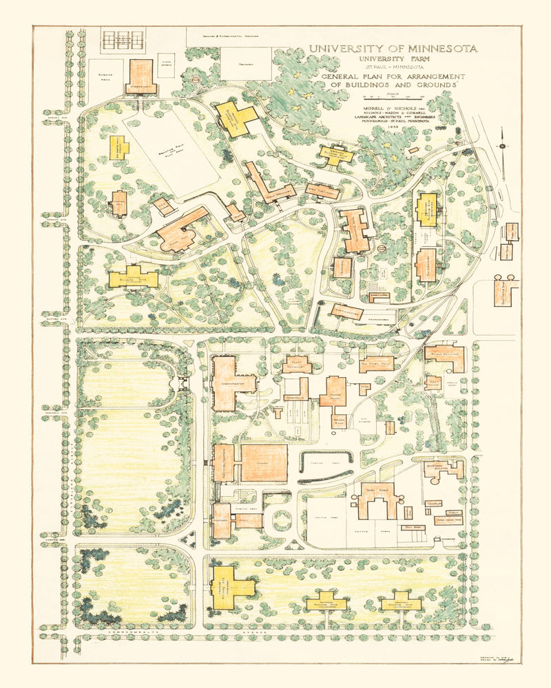Size comparison using University of Minnesota Farm Map 1935