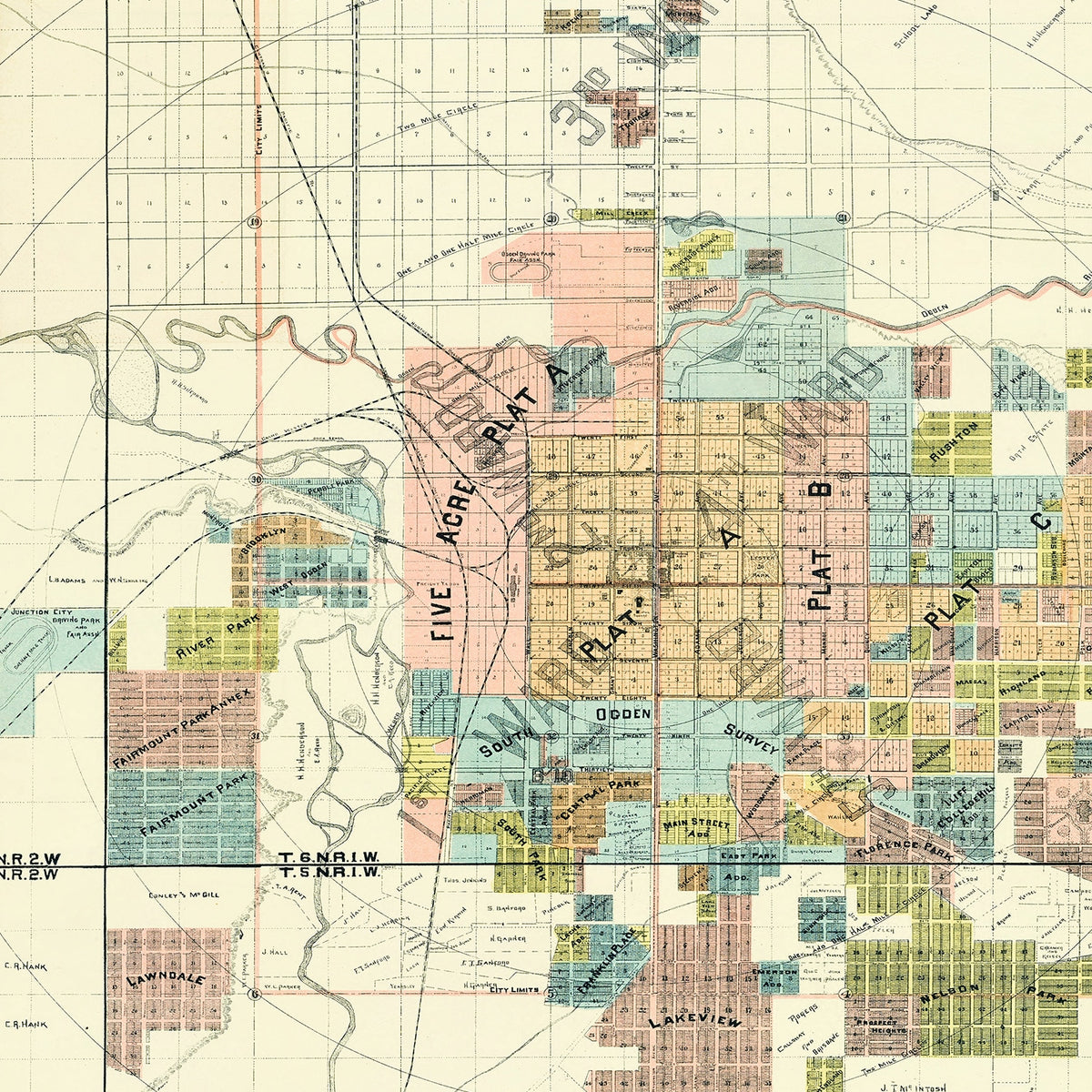 Vintage Ogden Utah Maps