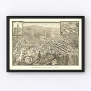 Deadwood Vintage Map 1884