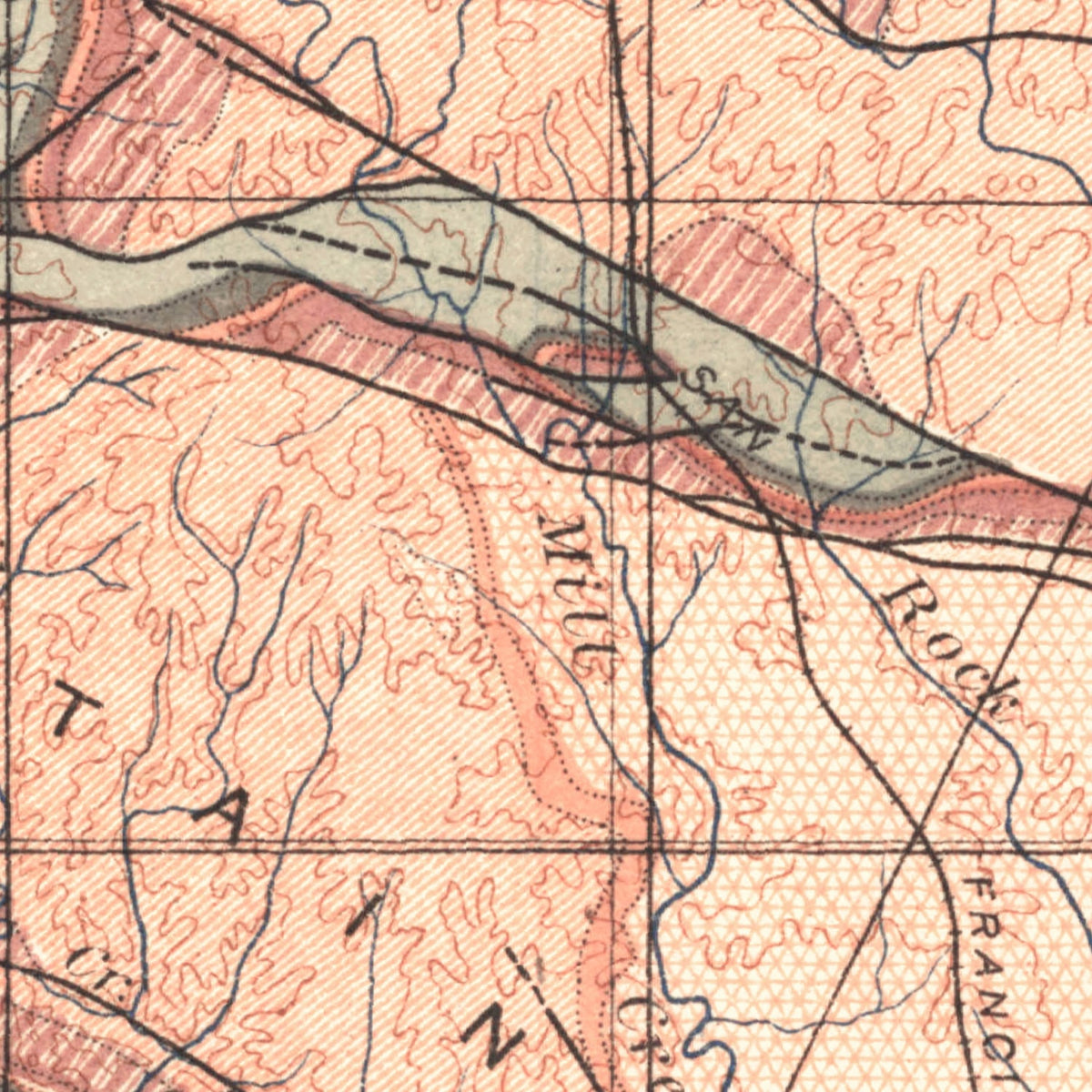 Restored historic details from the 1903 misc. attraction map of County, Oklahoma