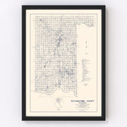 Pottawatomie County Vintage Map 1936