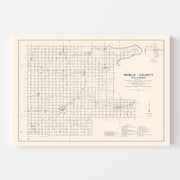 map of Noble County