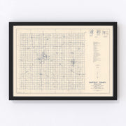 Garfield County Vintage Map 1936