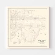 map of Ellis County