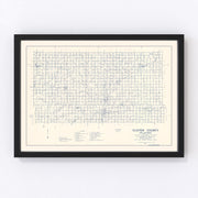 Custer County Vintage Map 1936
