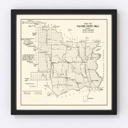 Wagoner County Vintage Map 1915