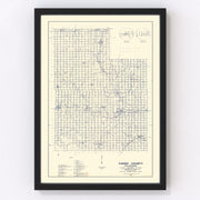 Caddo County Vintage Map 1936