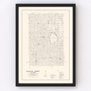 Alfalfa County Vintage Map 1936