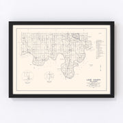 Love County Vintage Map 1936