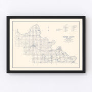 Pawnee County Vintage Map 1936