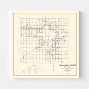 map of Oklahoma Coun