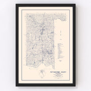 Pottawatomie County Vintage Map 1936