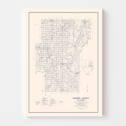 map of Hughes County