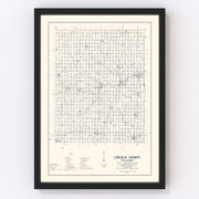 Lincoln County Vintage Map 1936