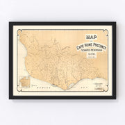 Cape Nome Alaska Vintage Map 1904