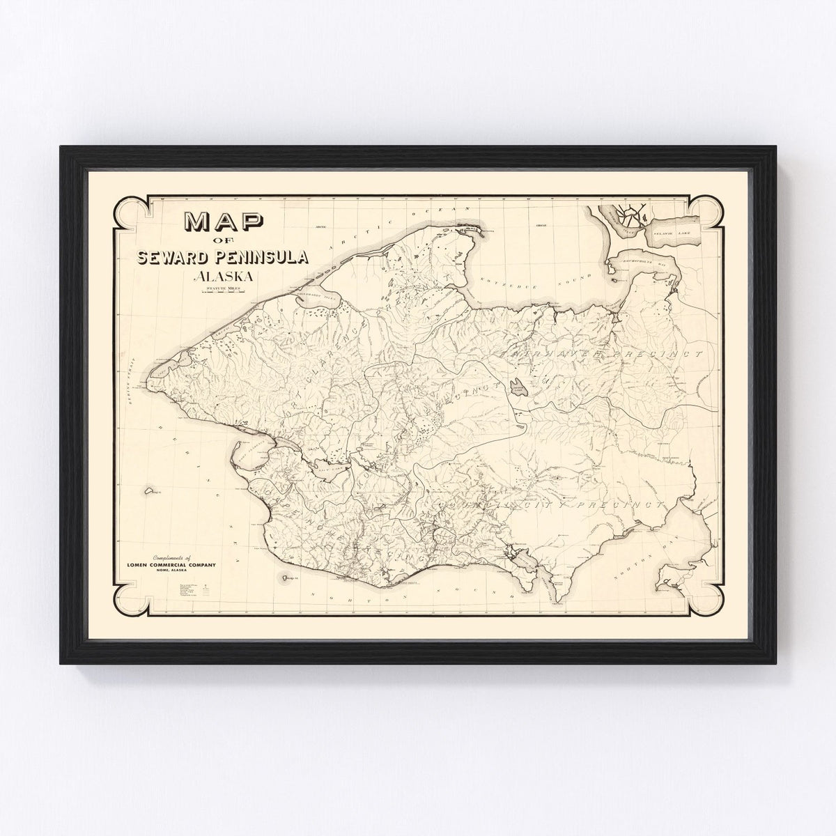 Seward Peninsula Vintage Map 1900