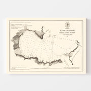 map of Kyska Harbor
