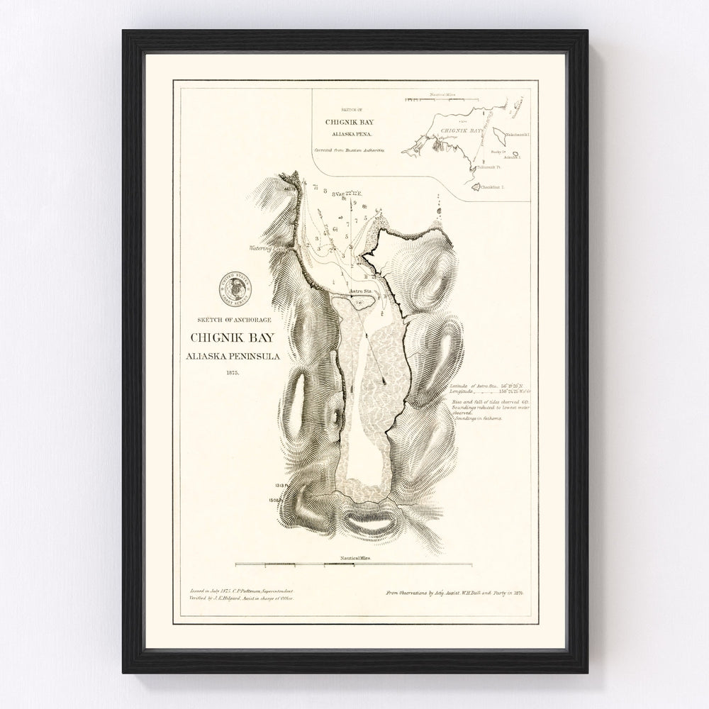 Anchorage Vintage Map 1875