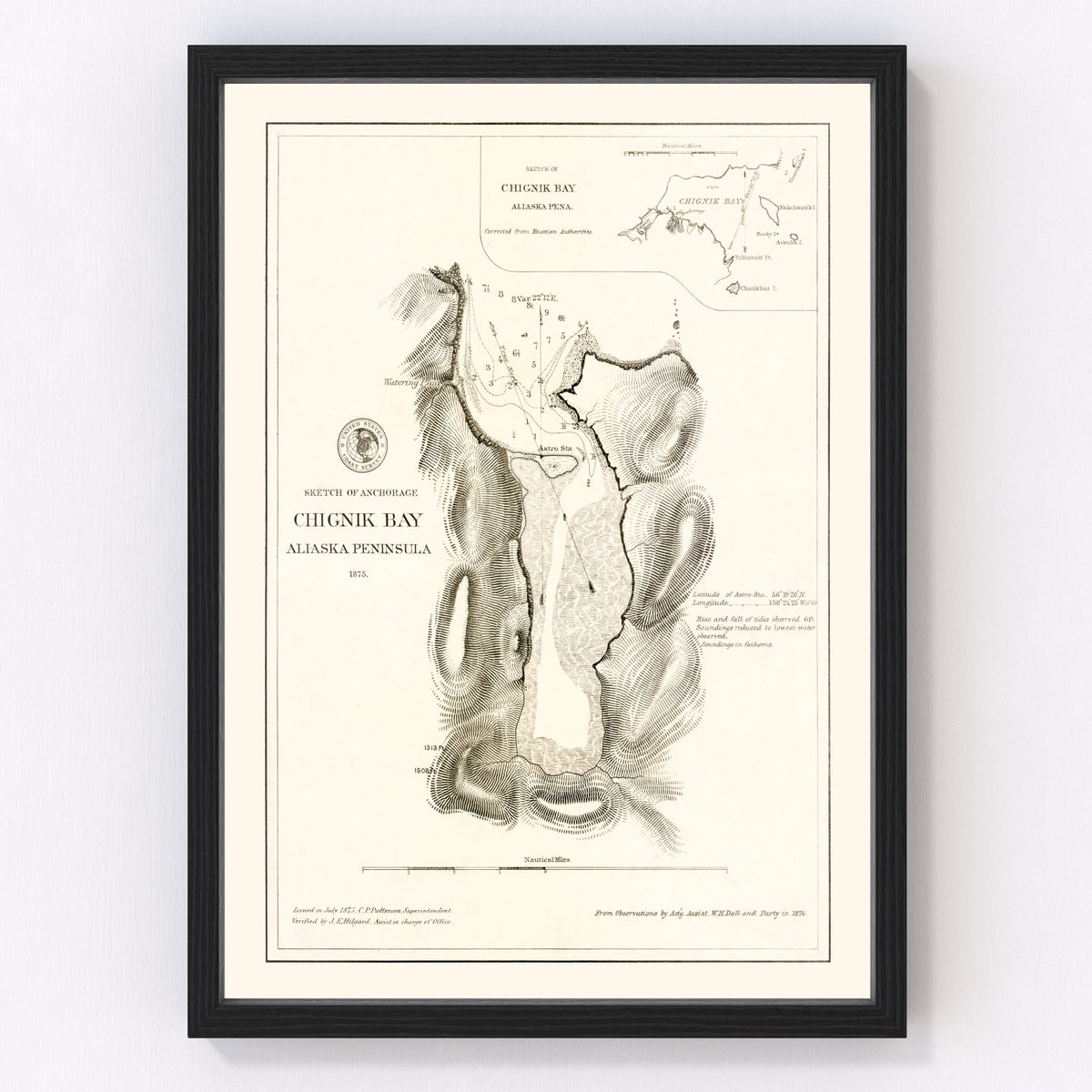 Anchorage Vintage Map 1875