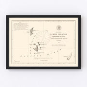 Semidi Islands Vintage Map 1875