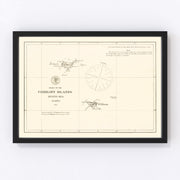 Pribiloff Islands Vintage Map 1875