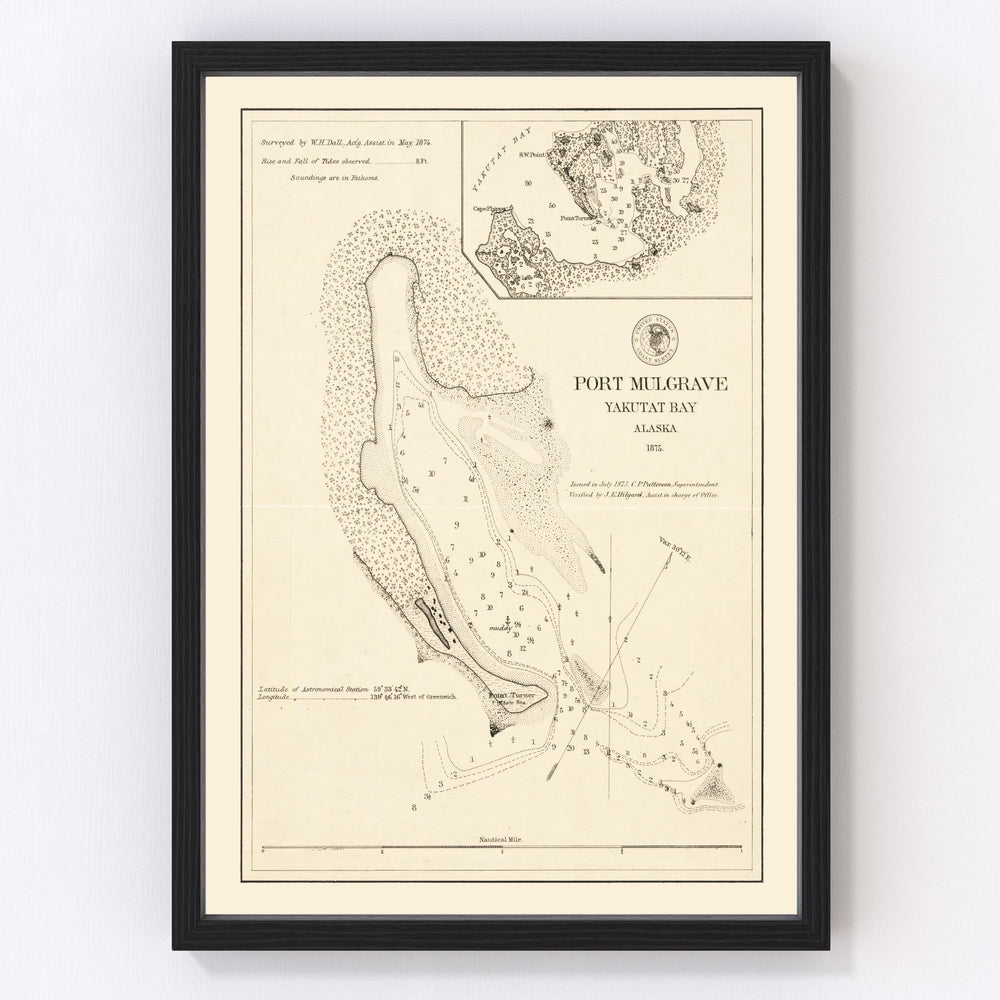 Port Mulgrave Vintage Map 1875
