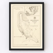 Port Mulgrave Vintage Map 1875