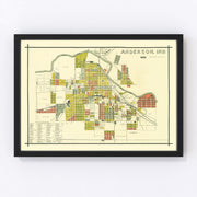 Anderson Vintage Map 1891