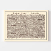 map of Boone County