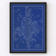 Indianapolis Vintage Map 1934